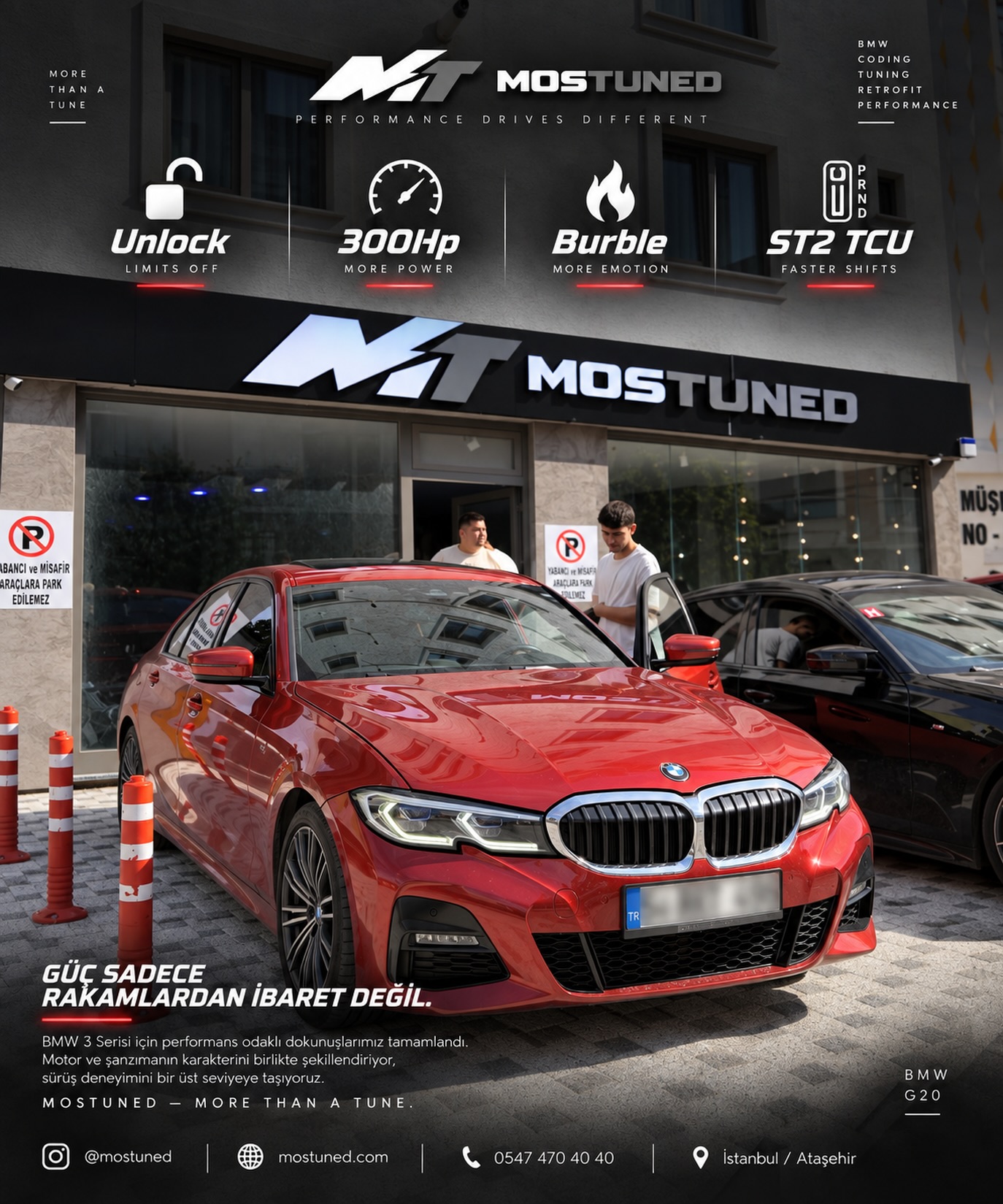 BMW G20 — Kırmızı G20 · 300 HP